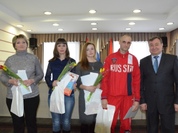В Администрации города Ачинска состоялось торжественное чествование победителей XI зимних игр среди городов Красноярского края